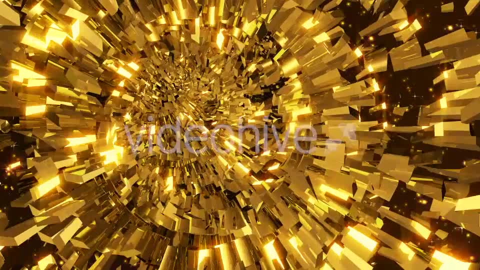 Golden Tunnel Loop Videohive 19592445 Motion Graphics Image 7