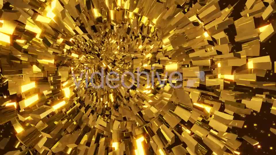 Golden Tunnel Loop Videohive 19592445 Motion Graphics Image 8