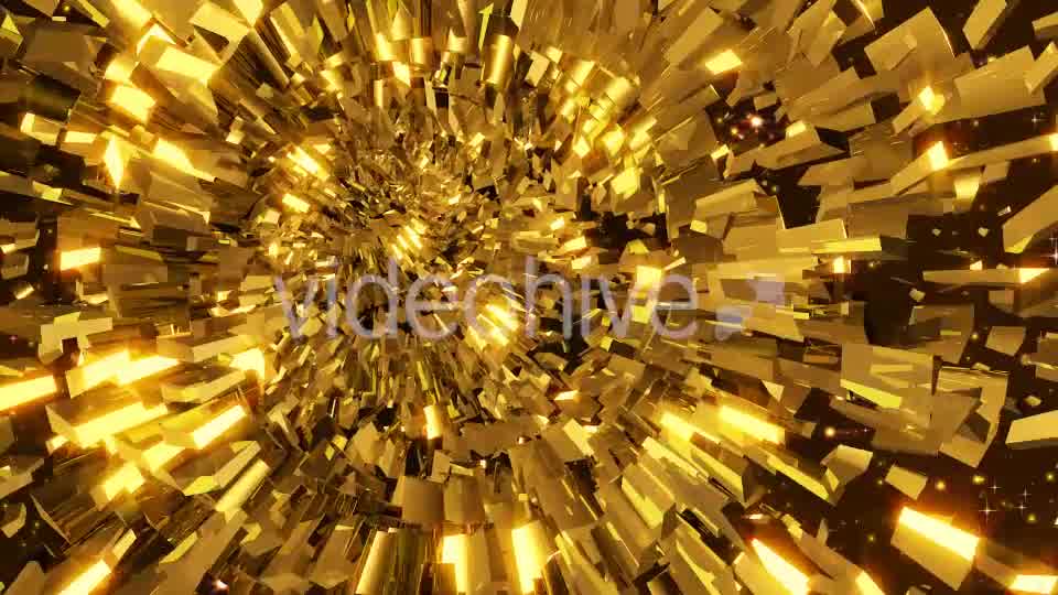 Golden Tunnel Loop Videohive 19592445 Motion Graphics Image 9