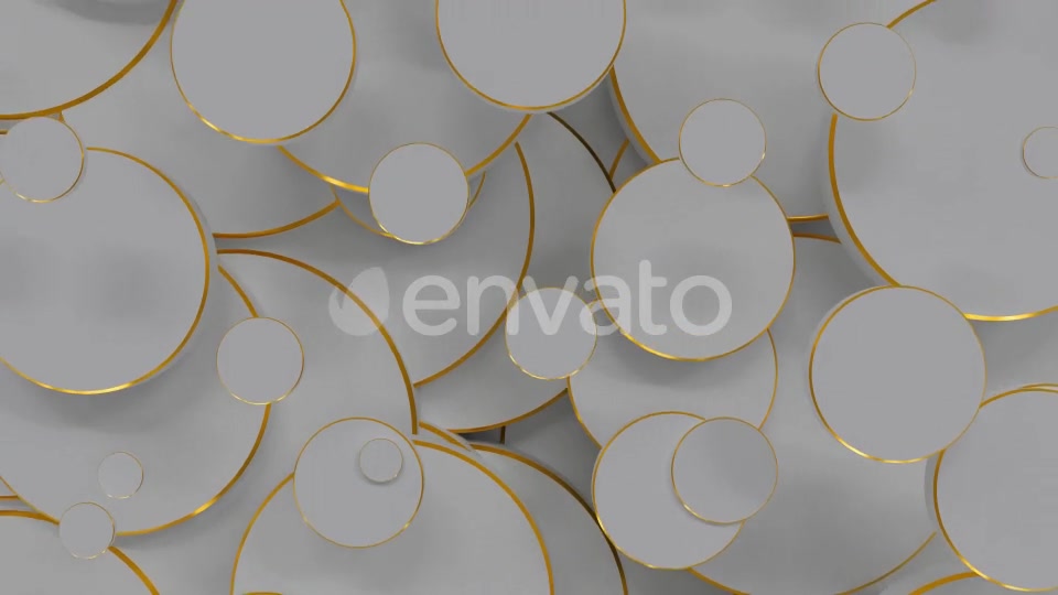 Golden White Circles Videohive 22721284 Motion Graphics Image 2