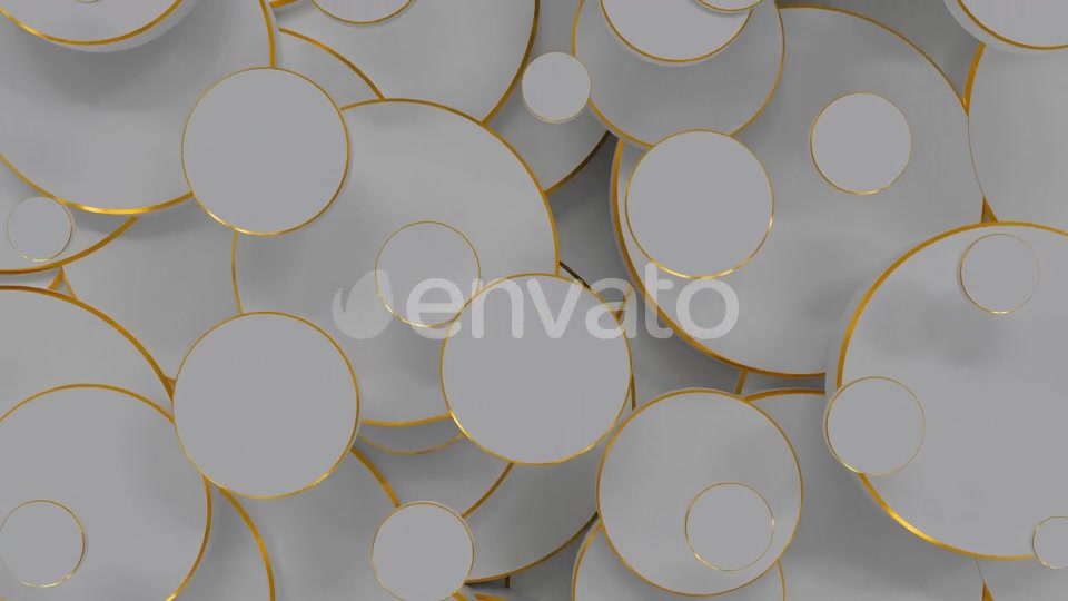 Golden White Circles Videohive 22721284 Motion Graphics Image 4