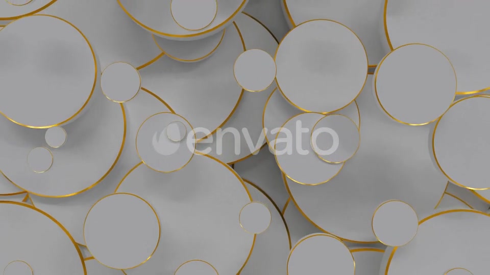 Golden White Circles Videohive 22721284 Motion Graphics Image 6