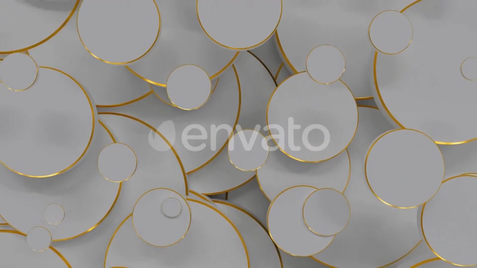 Golden White Circles Videohive 22721284 Motion Graphics Image 7