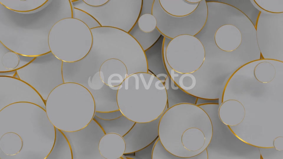Golden White Circles Videohive 22721284 Motion Graphics Image 9