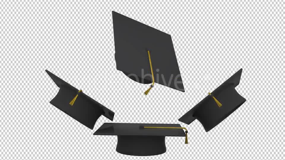 Graduation Caps Transition Videohive 17756629 Motion Graphics Image 1
