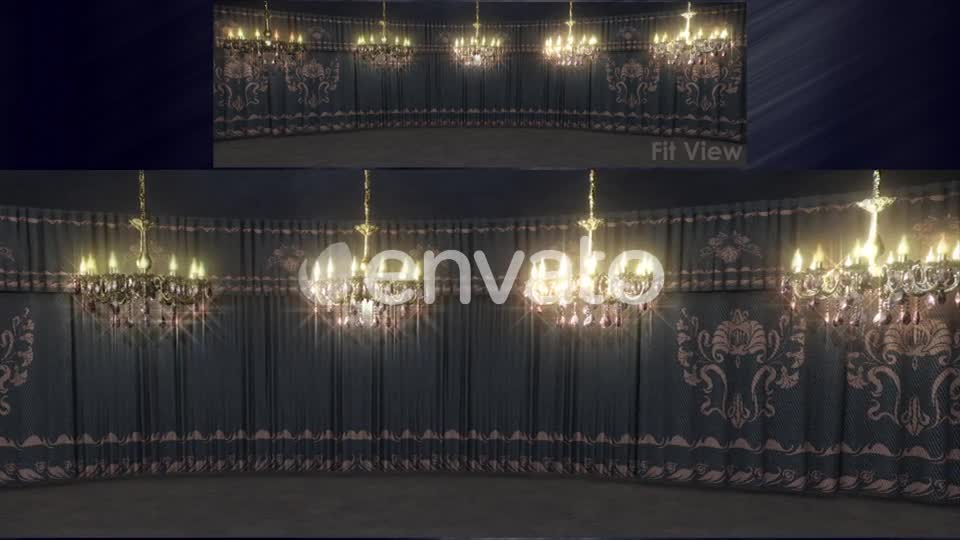 Gray Curtains Stage With Chandeliers Videohive 23185045 Motion Graphics Image 11