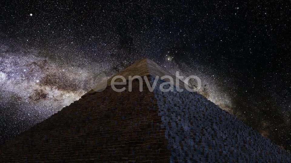 Great Pyramid Of Giza Milkyway Timelapse Videohive 22803441 Motion Graphics Image 1