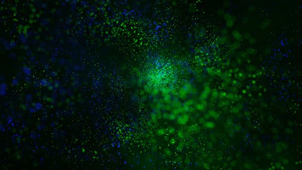Green and Blue Particles - Download 19673535 Videohive