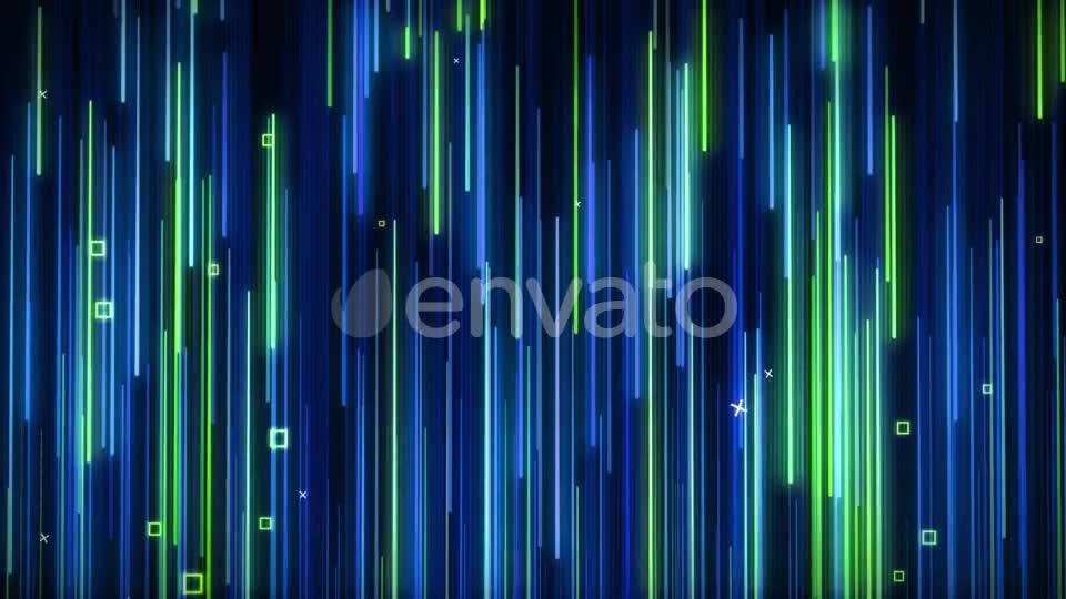 Green blue Falling Neon VJ Background Videohive 22034994 Motion Graphics Image 1