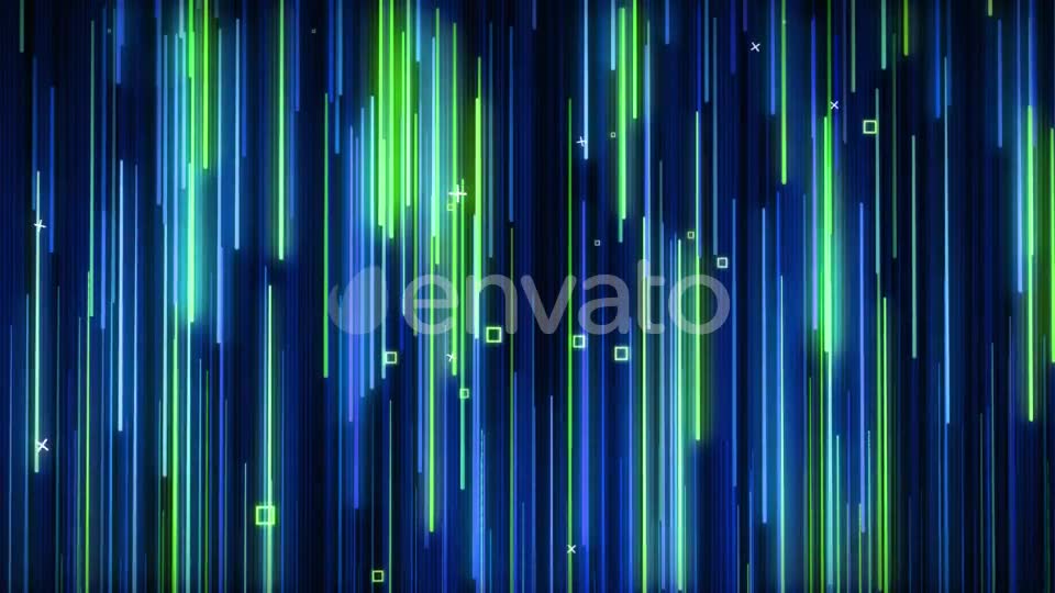 Green blue Falling Neon VJ Background Videohive 22034994 Motion Graphics Image 2