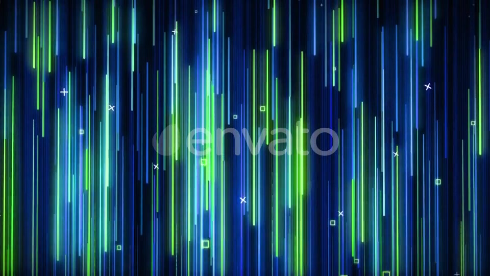 Green blue Falling Neon VJ Background Videohive 22034994 Motion Graphics Image 5