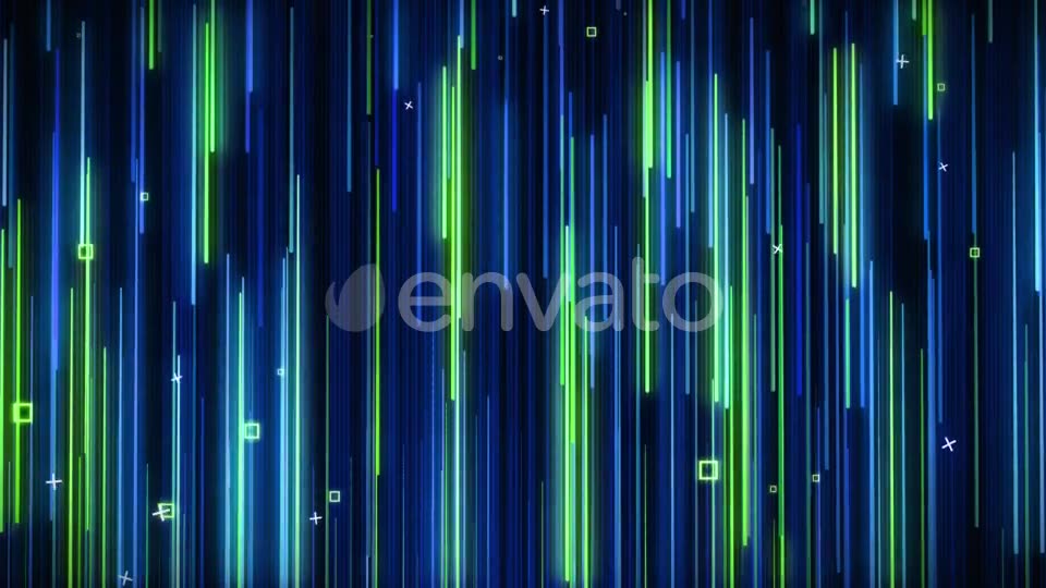 Green blue Falling Neon VJ Background Videohive 22034994 Motion Graphics Image 7