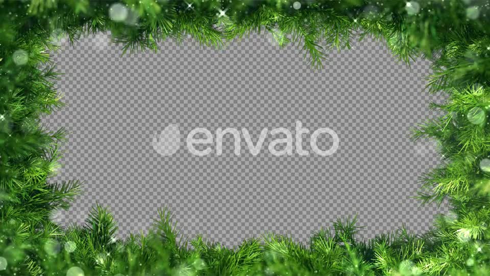 Green Christmas Frame Videohive 23027390 Motion Graphics Image 1