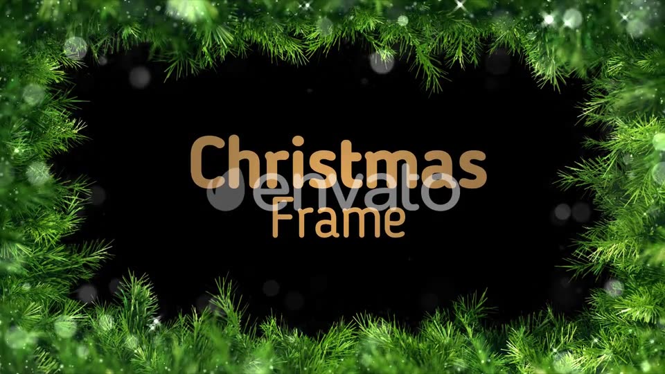 Green Christmas Frame Videohive 23027390 Motion Graphics Image 2