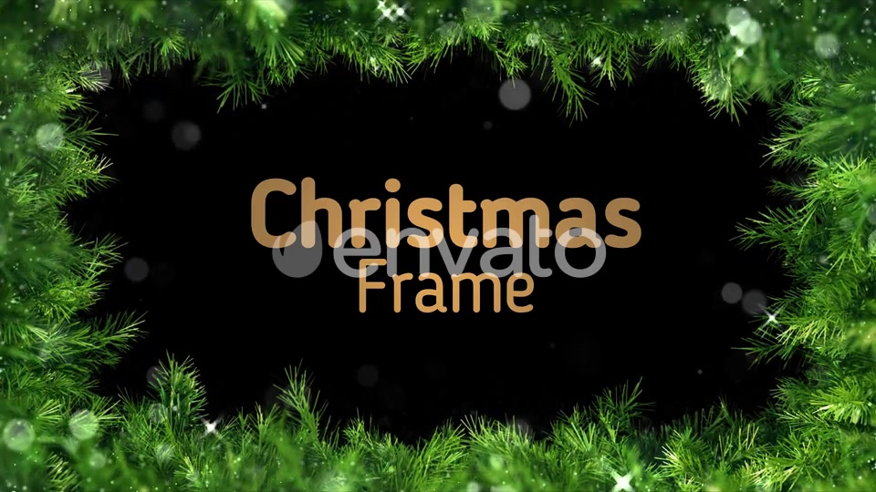 Green Christmas Frame Videohive 23027390 Motion Graphics Image 3