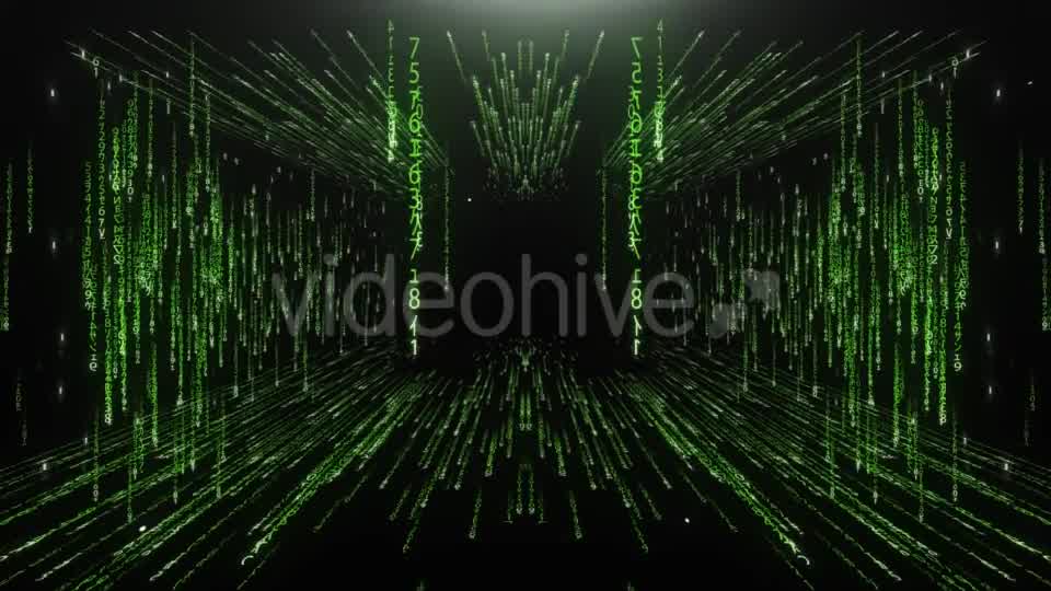Green Corridor From the Matrix Code Videohive 20813471 Motion Graphics Image 8