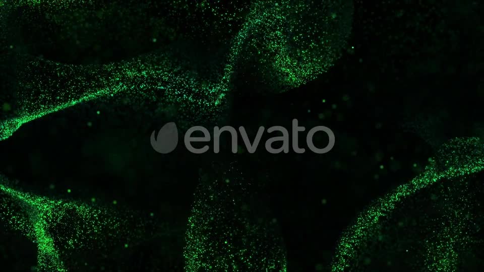 Green Dynamic Particles Background Loop Videohive 24391726 Motion Graphics Image 1