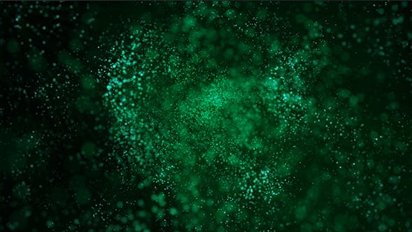 Green Particles Dispersion - Videohive 21138986 Download