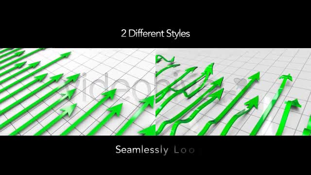 Green Profit Arrows Point Hight on 3D Graph Videohive 5530920 Motion Graphics Image 1