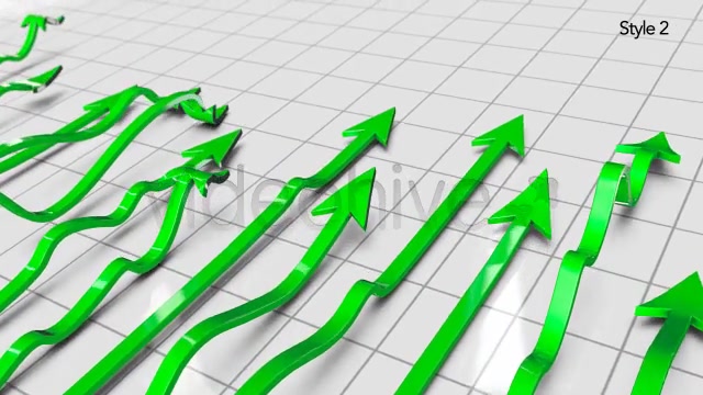 Green Profit Arrows Point Hight on 3D Graph Videohive 5530920 Motion Graphics Image 10