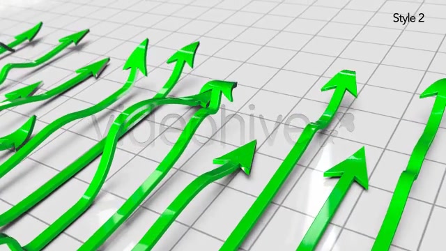 Green Profit Arrows Point Hight on 3D Graph Videohive 5530920 Motion Graphics Image 11