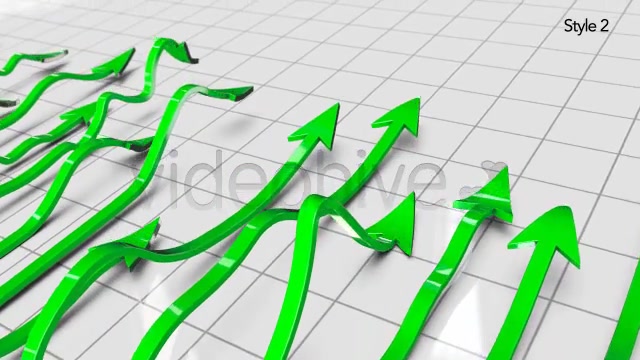 Green Profit Arrows Point Hight on 3D Graph Videohive 5530920 Motion Graphics Image 12