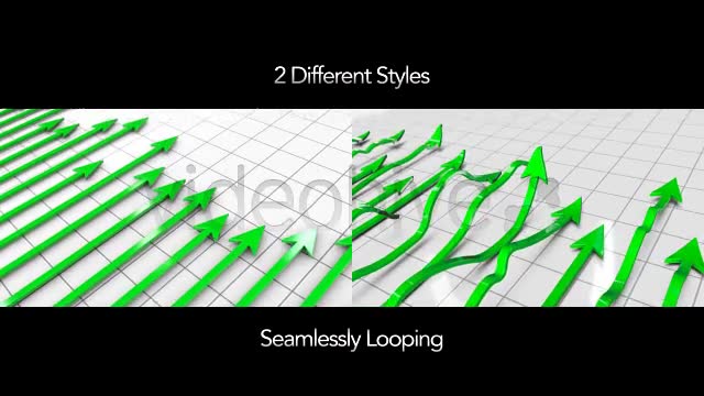 Green Profit Arrows Point Hight on 3D Graph Videohive 5530920 Motion Graphics Image 2