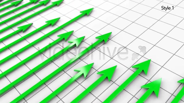 Green Profit Arrows Point Hight on 3D Graph Videohive 5530920 Motion Graphics Image 4