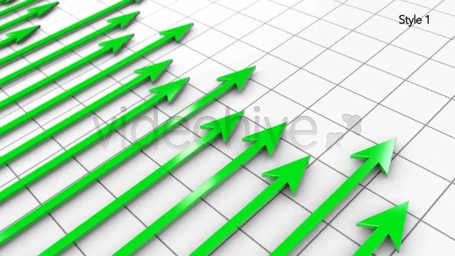 Green Profit Arrows Point Hight on 3D Graph Videohive 5530920 Motion Graphics Image 6