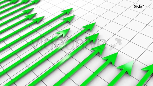 Green Profit Arrows Point Hight on 3D Graph Videohive 5530920 Motion Graphics Image 7