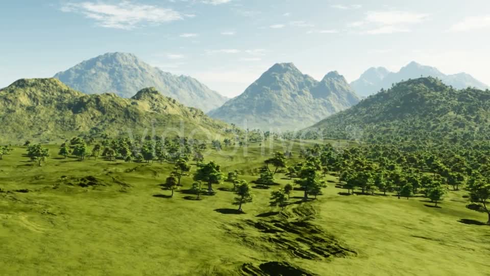 Green Valley And Mountain In Snow Videohive 18098856 Motion Graphics Image 1