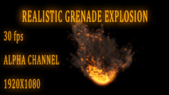 Grenade Explosion - 15582769 Videohive Download