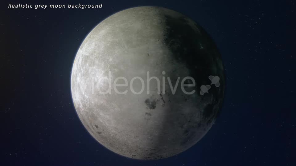 Grey Moon 360 Degrees Rotating Videohive 9226597 Motion Graphics Image 1
