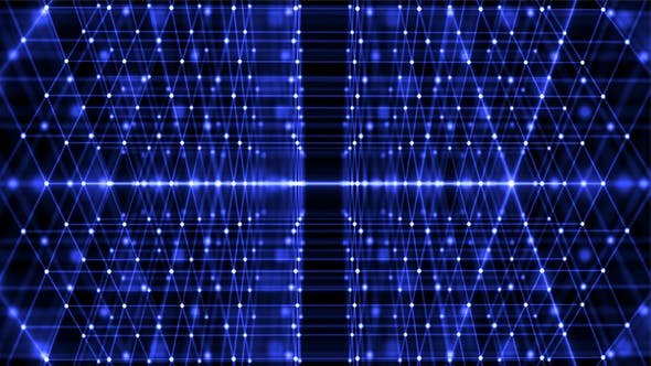 Grid Of Amazing Blue Color Network - 17680635 Videohive Download