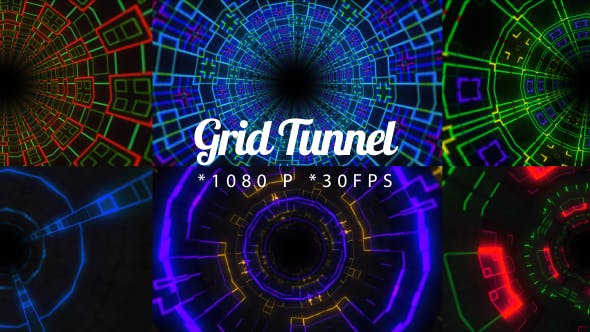 Grid Tunnel - Videohive Download 20237088