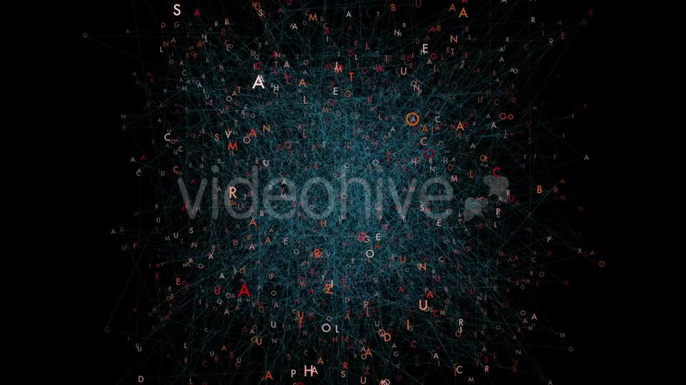Group of Letters Connecting with Lines Videohive 21277927 Motion Graphics Image 1