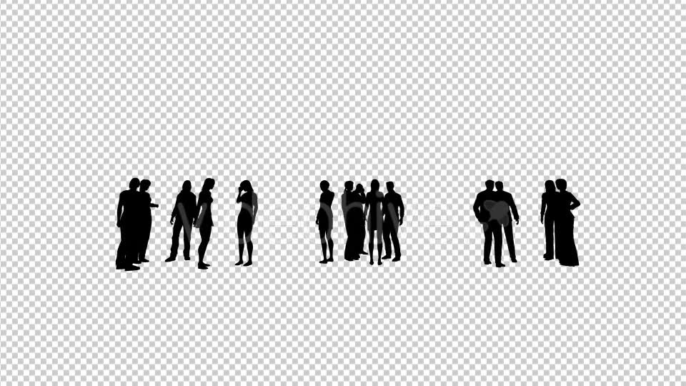Group of People Silhouettes Videohive 19680458 Motion Graphics Image 2