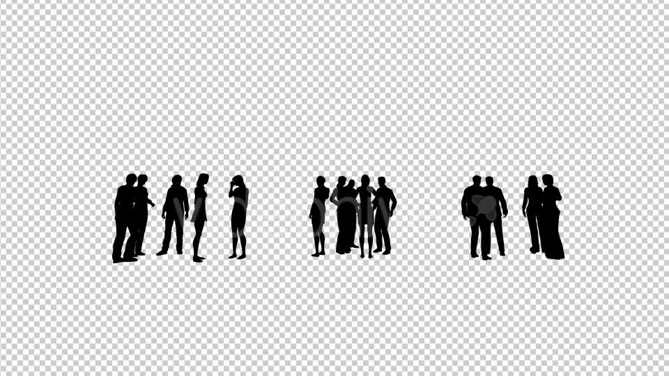 Group of People Silhouettes Videohive 19680458 Motion Graphics Image 6