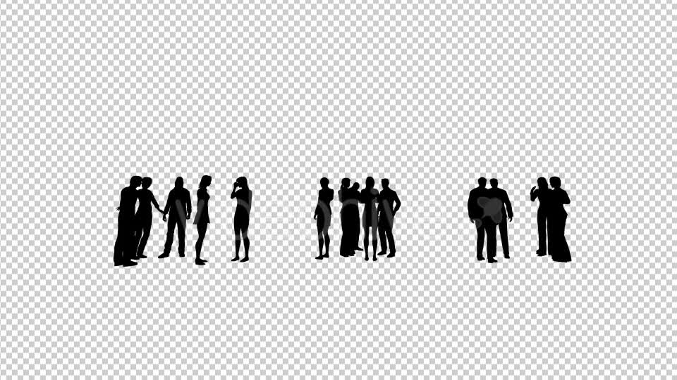 Group of People Silhouettes Videohive 19680458 Motion Graphics Image 7