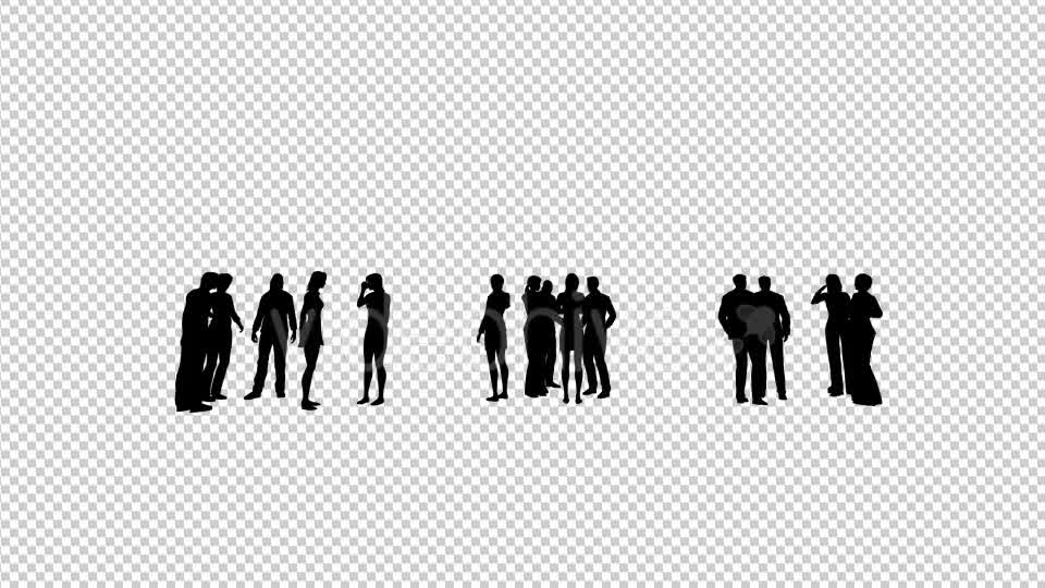 Group of People Silhouettes Videohive 19680458 Motion Graphics Image 8