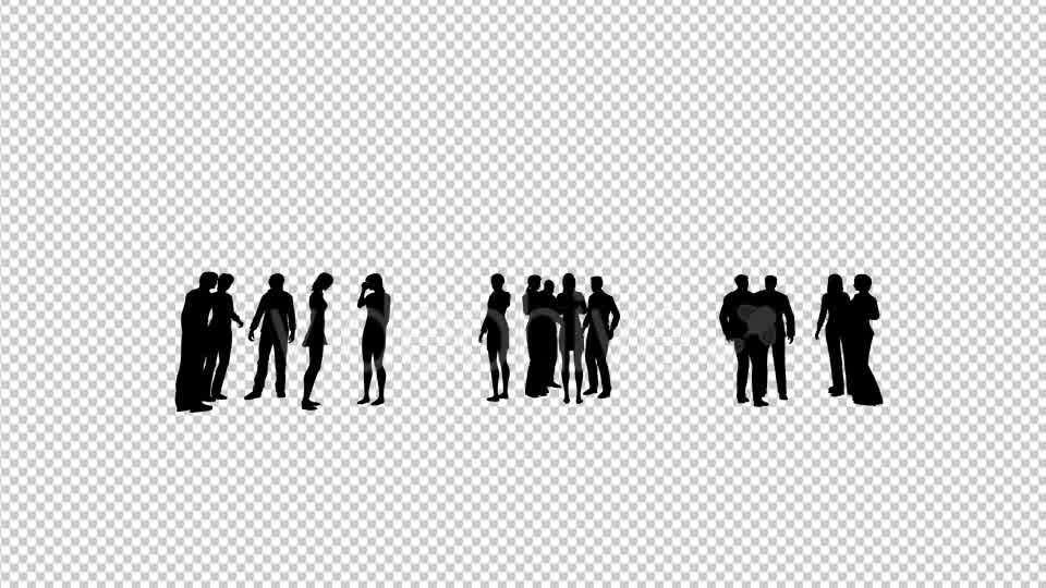 Group of People Silhouettes Videohive 19680458 Motion Graphics Image 9