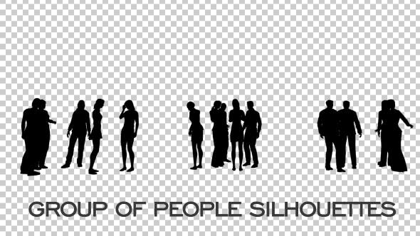 Group of People Silhouettes - Videohive 19680458 Download