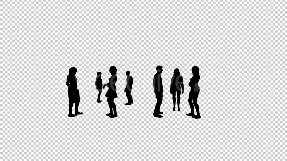 Group of People Silhouettes Videohive 20509072 Motion Graphics Image 5