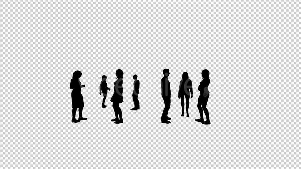 Group of People Silhouettes Videohive 20509072 Motion Graphics Image 6