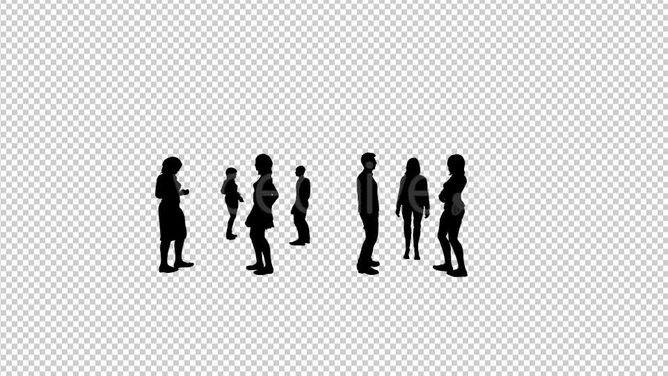 Group of People Silhouettes Videohive 20509072 Motion Graphics Image 7