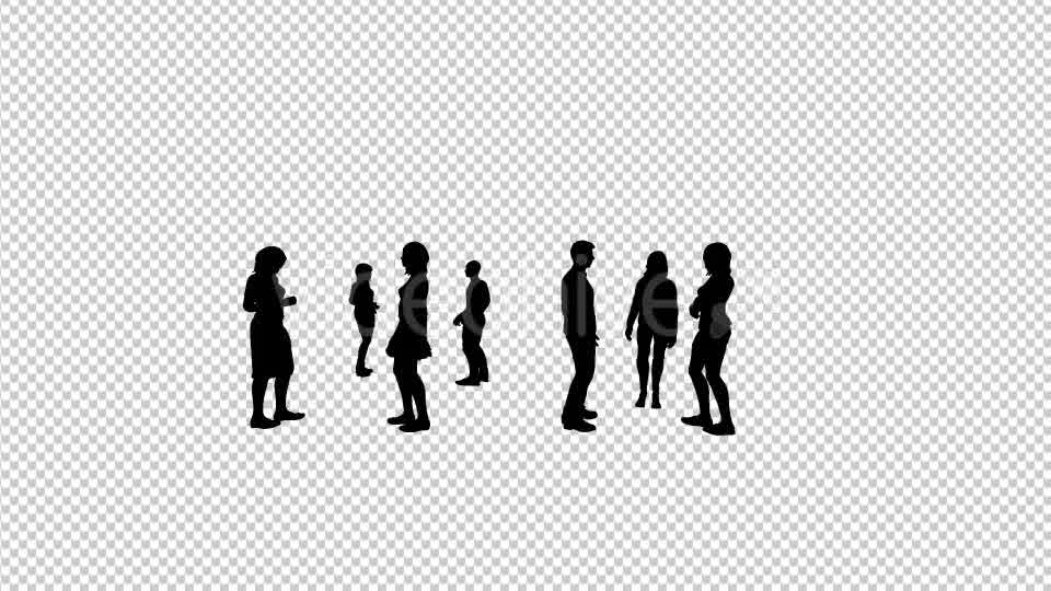 Group of People Silhouettes Videohive 20509072 Motion Graphics Image 9