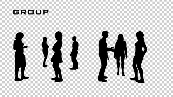Group of People Silhouettes - Videohive 20509072 Download