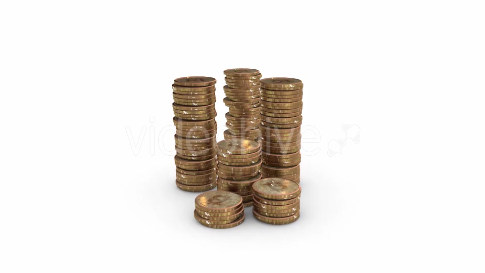 Growing and Falling Piles of Coins Videohive 21447617 Motion Graphics Image 3