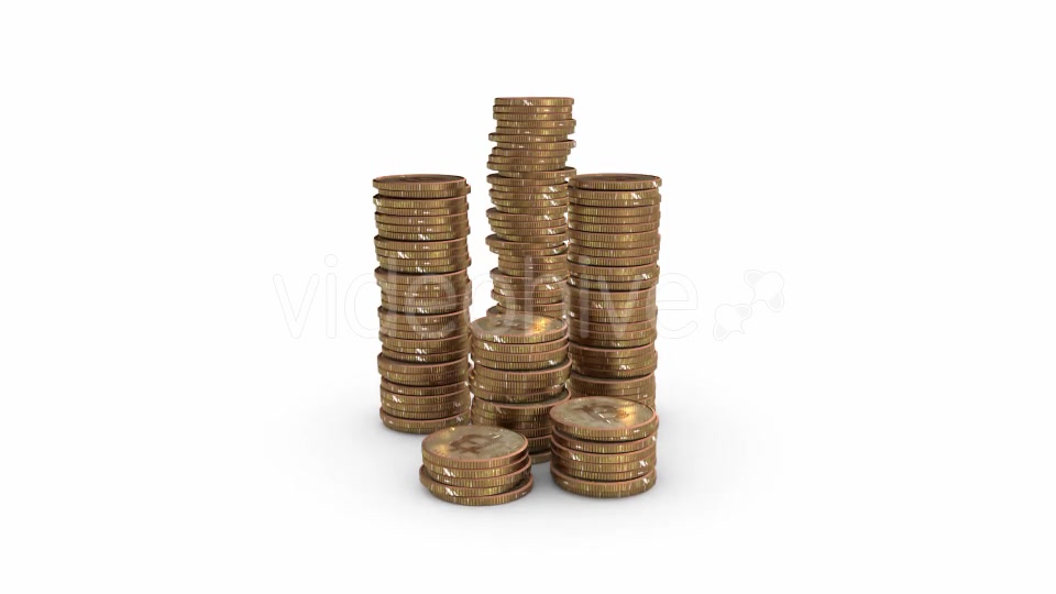 Growing and Falling Piles of Coins Videohive 21447617 Motion Graphics Image 4