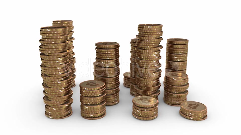 Growing and Falling Piles of Coins Videohive 21447617 Motion Graphics Image 5